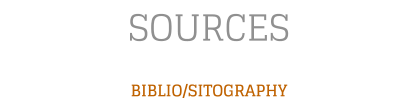 SOURCES BIBLIO/SITOGRAPHY