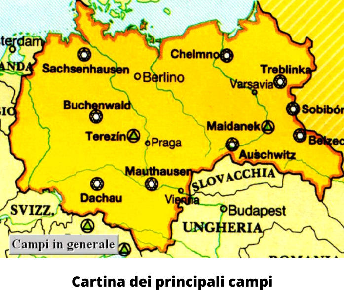 Cartina dei principali campi