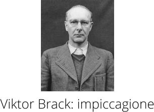 Viktor Brack: impiccagione