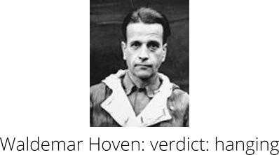 Waldemar Hoven: verdict: hanging