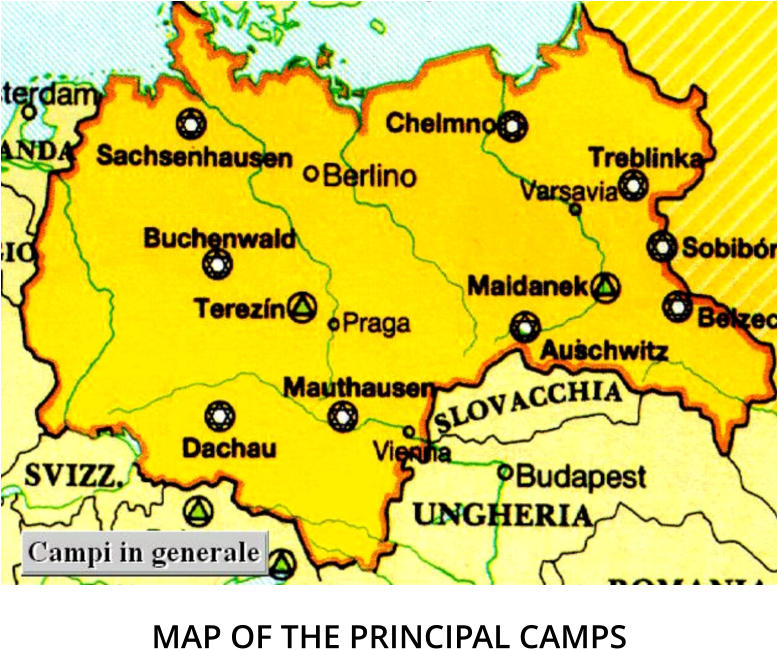 MAP OF THE PRINCIPAL CAMPS