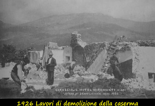 1926 Lavori di demolizione della caserma